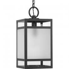 Progress P550135-31M - Parrish Collection One-Light Clear and Etched Glass Modern Craftsman Outdoor Hanging Lantern