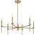 Elara Collection Six-Light New Traditional Vintage Brass Chandelier Light