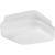 Hard Nox Collection White 10" Square Flush Mount Light