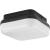 Hard Nox Collection Black  10" Square Flush Mount Light