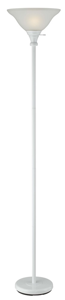 70&#34; Height Metal Torchiere in White