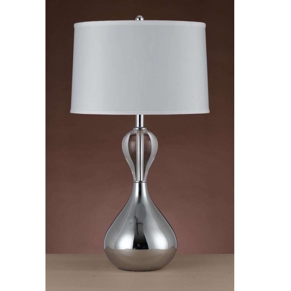 29&#34; Metal Table Lamp in Crystal Finish