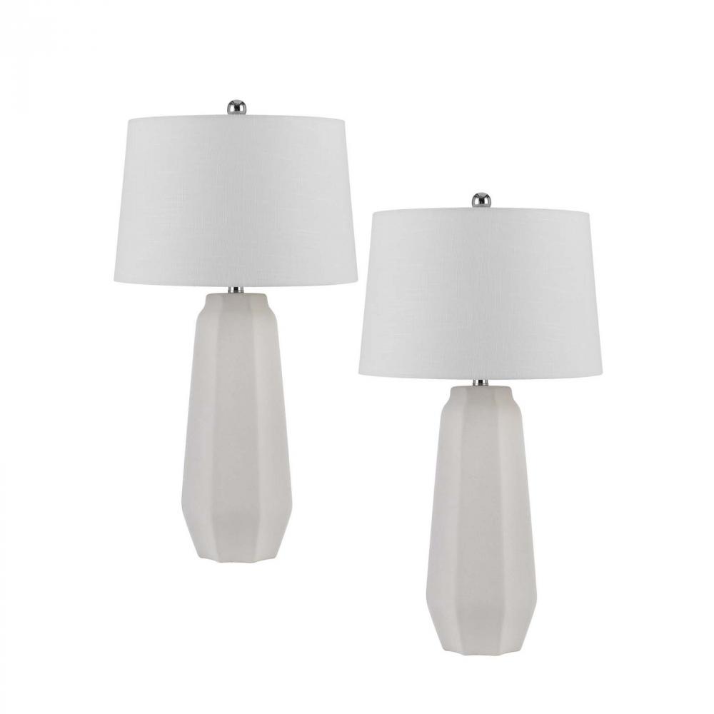150W 3 Way Mystic Glass/Resin Table Lamp with Resin Faux Wood Finish Base
