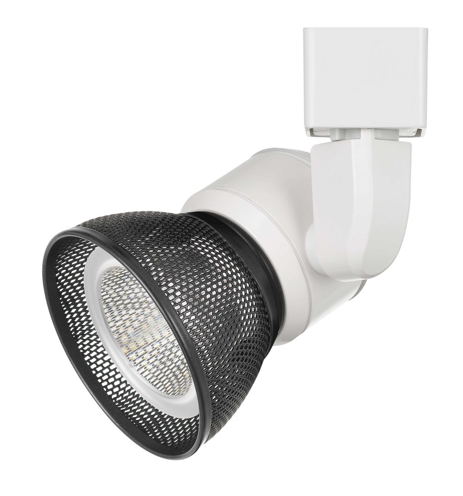 6.25&#34; Height Metal Track Head in White Finish