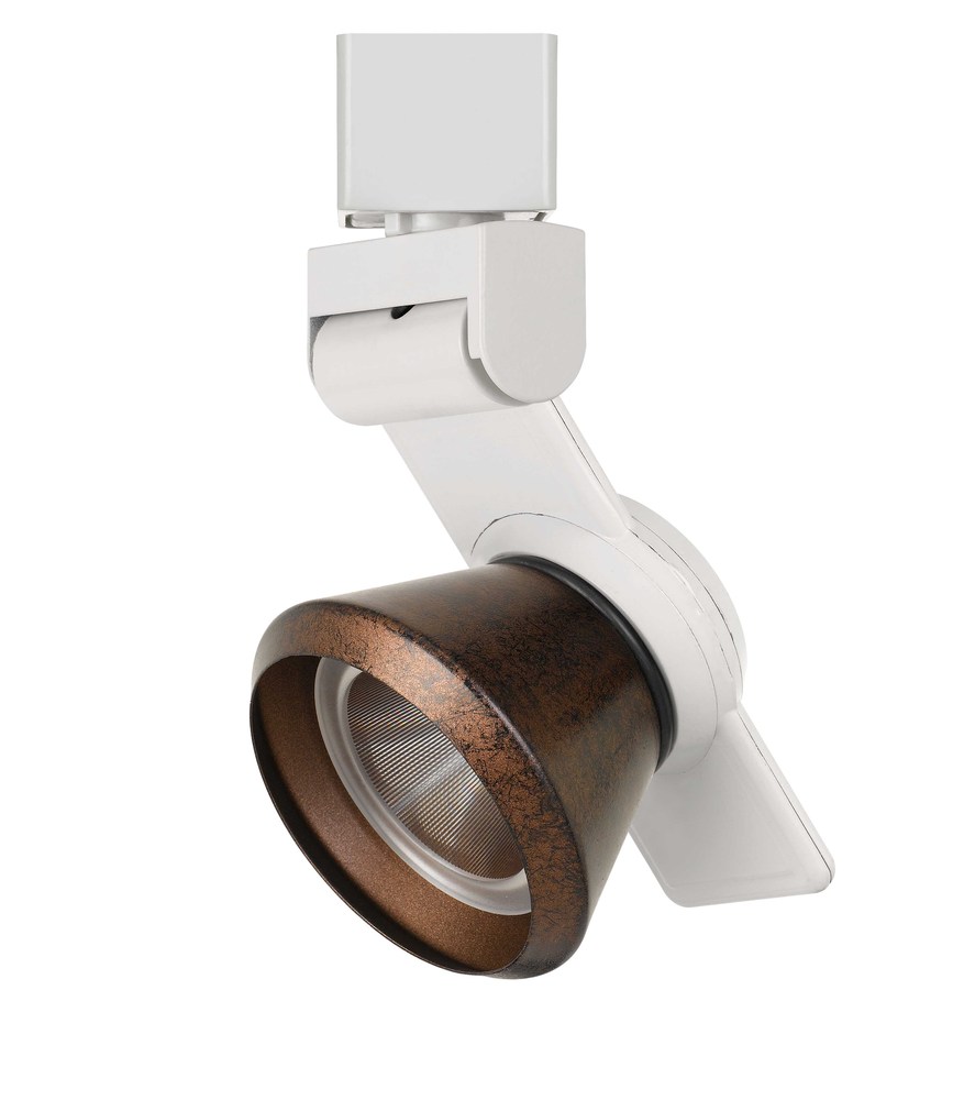 6&#34; Height Metal Track Head in White Finish
