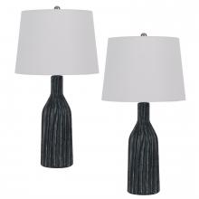CAL Lighting BO-3083TB-2 - 100W Irvington Ceramic Table Lamp. Priced and Sold As Pairs