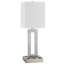 CAL Lighting LA-8040DK - Sarnia Metal Desk Lamp with 1 Outlet and 2 Usb Charging Ports