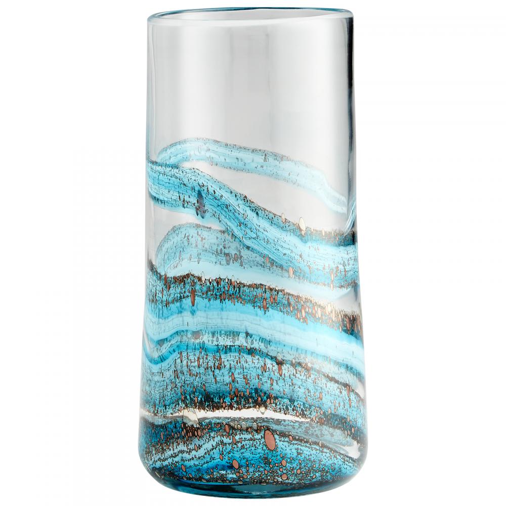 Rogue Vase Blue & Gold Dust - Large