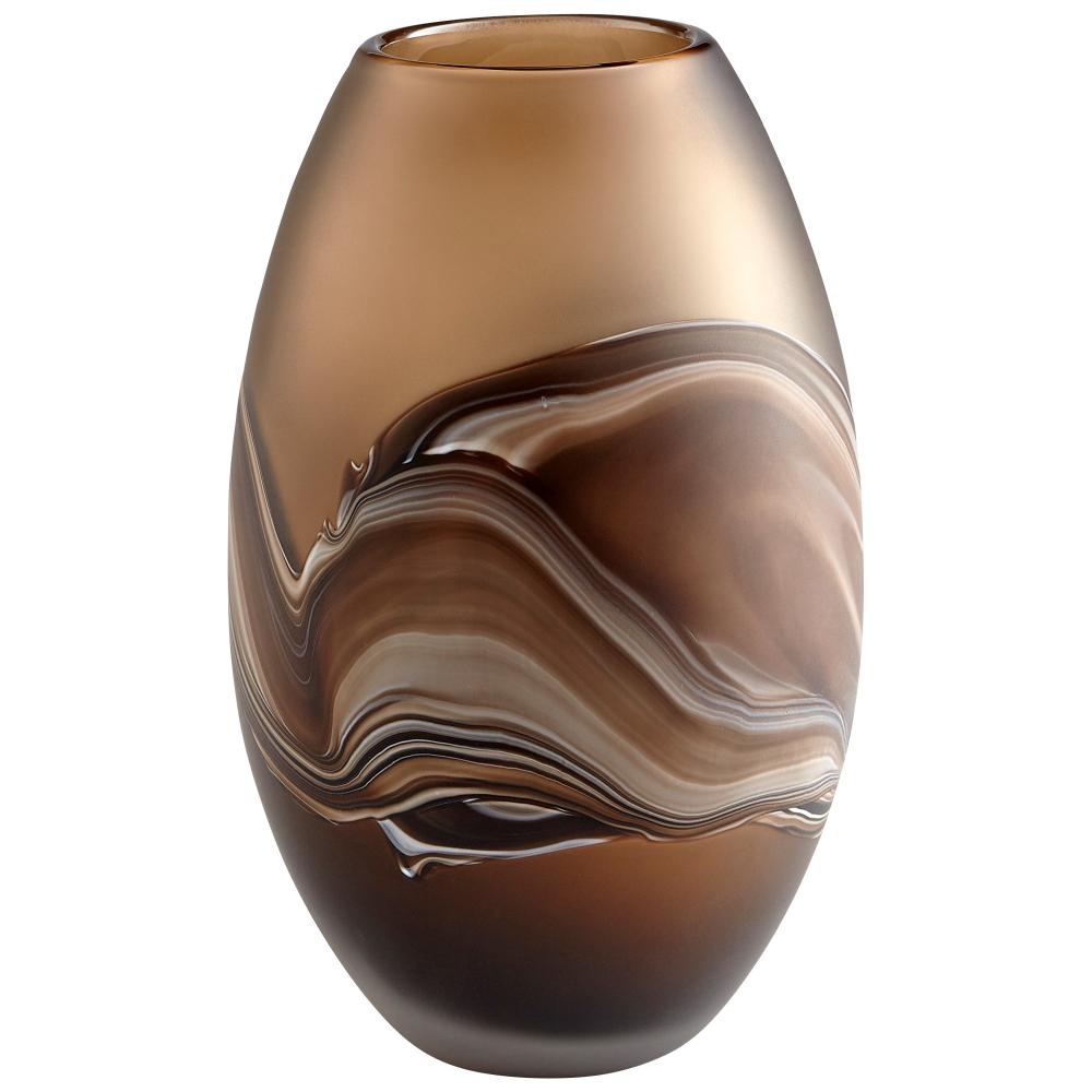 Nina Vase Amber Swirl - Small