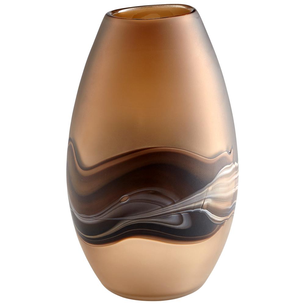 Nina Vase Amber Swirl - Medium