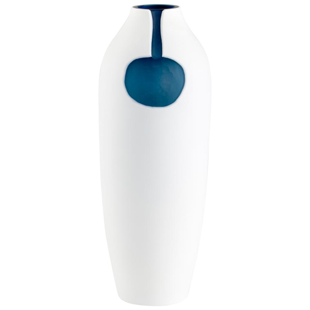 Oracle Vase Blue And White - Large
