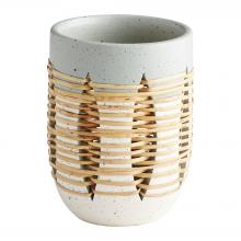 Cyan Designs 11127 - Cresent Vase Grey And Ivory - Small