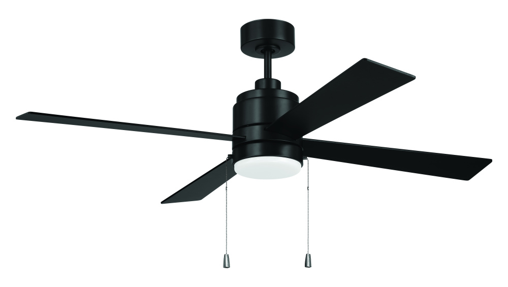 52&#34; McCoy 4-Blade w/ Pull Chain in Flat Black w/ Flat Black Blades
