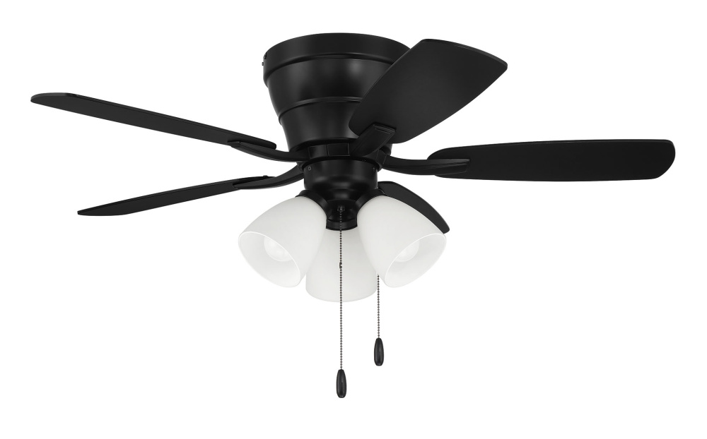 42&#34; Hugger Ceiling Fan w/ 5 Blades,  3 Light Kit