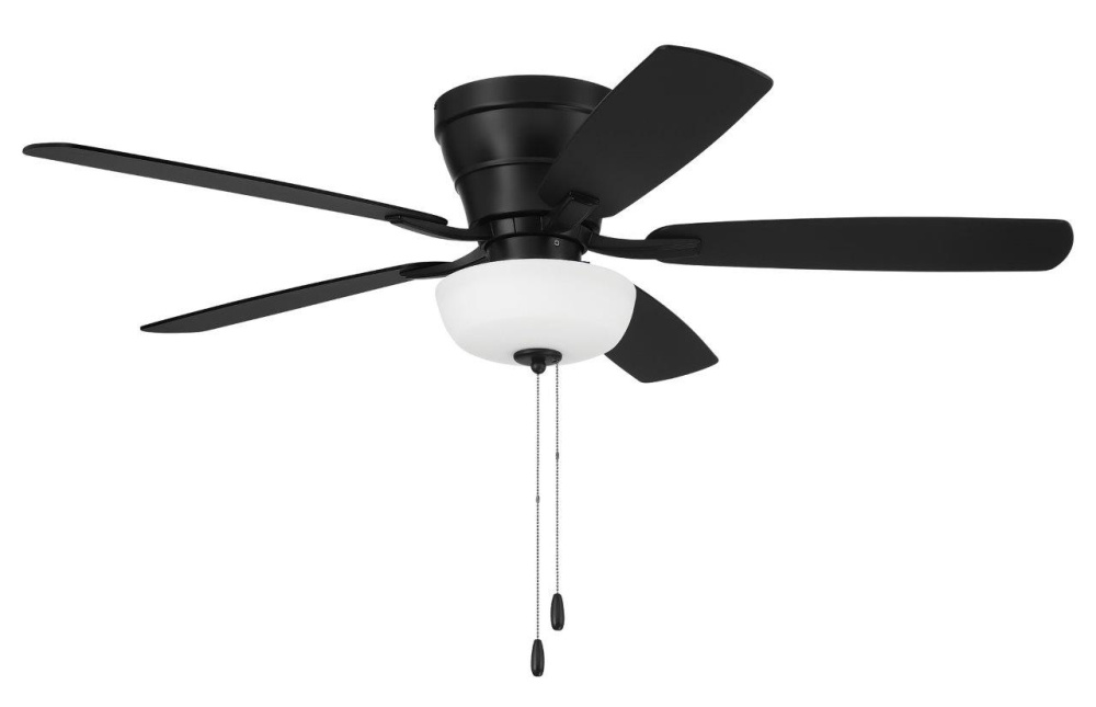 52&#34; Hugger Ceiling Fan w/ 5 Blades, Light Kit