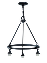 Craftmade CP3CH-MBK - 3 Light Down Chandelier Hardware
