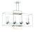 Cubic 8 Light Linear Chandelier in Chrome