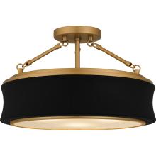 Quoizel QSF6801MBK - Quoizel Semi-Flush Mount