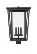 Z-Lite 571PHXLS-BK - 3 Light Outdoor Post Mount Fixture