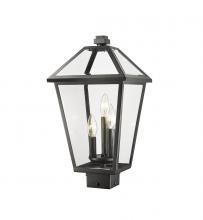 Z-Lite 579PHBS-BK - 3 Light Outdoor Post Mount Fixture