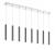 8 Light Linear Chandelier