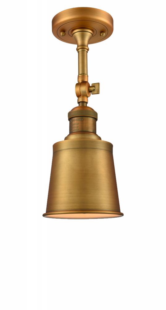Addison - 1 Light - 5 inch - Brushed Brass - Adjustable Semi-Flush Mount