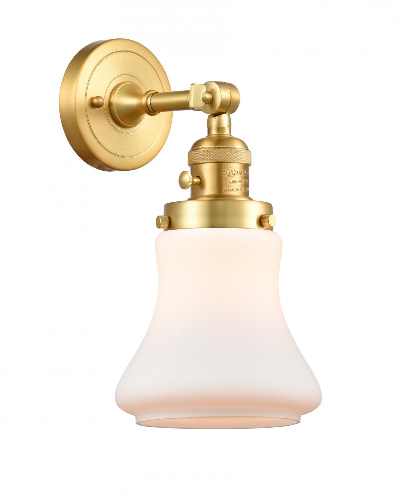 Bellmont - 1 Light - 7 inch - Satin Gold - Adjustable Sconce
