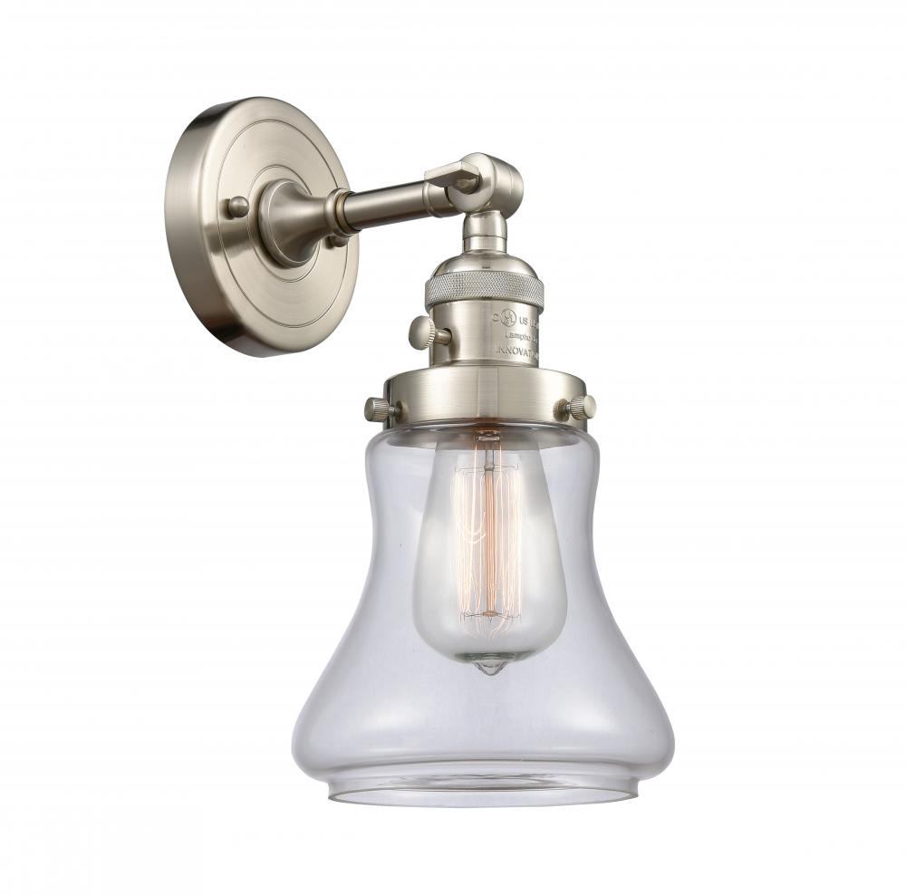 Bellmont - 1 Light - 7 inch - Brushed Satin Nickel - Adjustable Sconce