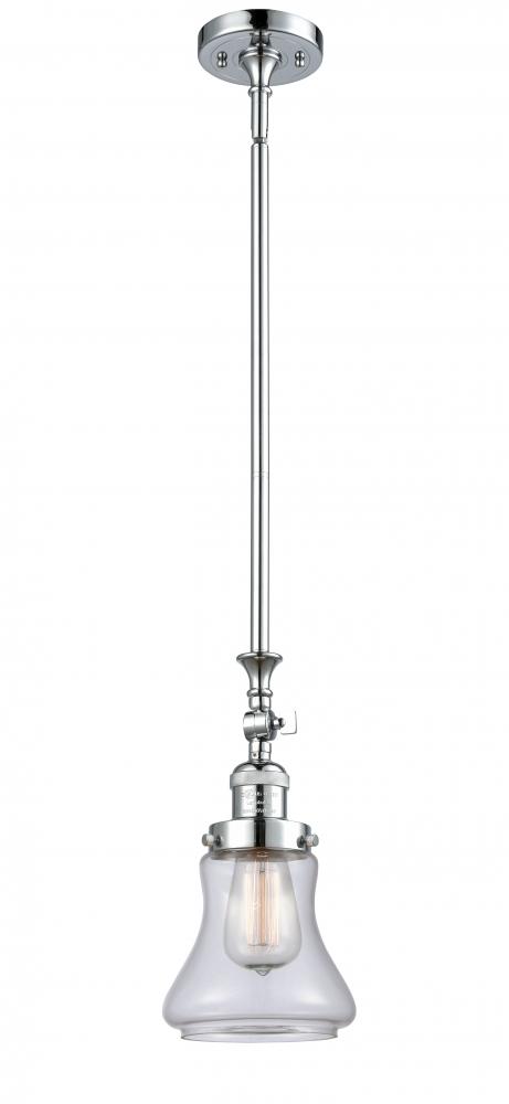 Bellmont - 1 Light - 6 inch - Polished Chrome - Stem Hung - Adjustable Mini Pendant