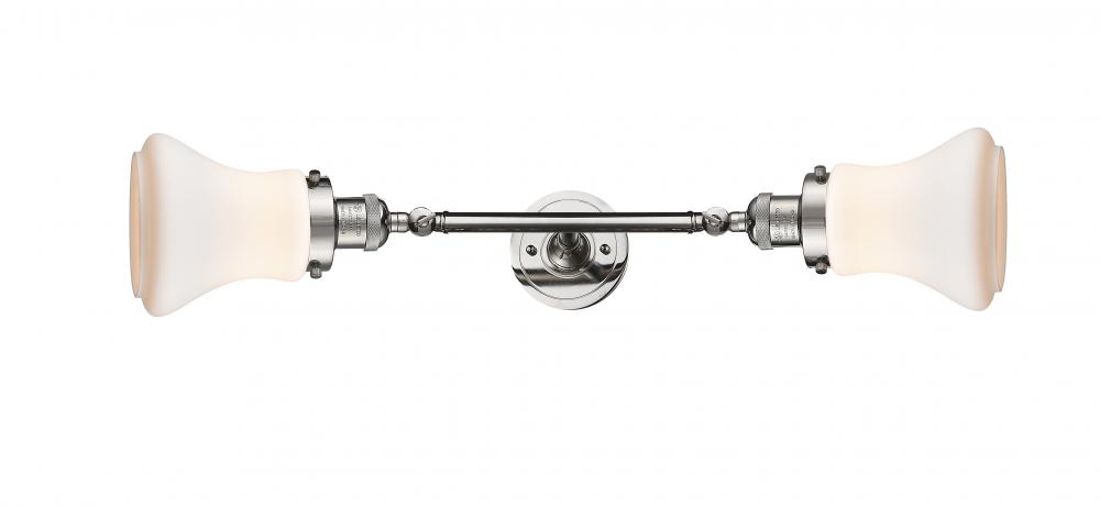 Bellmont - 2 Light - 6 inch - Polished Nickel - Adjustable Bath Vanity Light