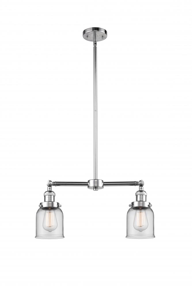 Bell - 2 Light - 21 inch - Polished Chrome - Stem Hung - Adjustable Island Light
