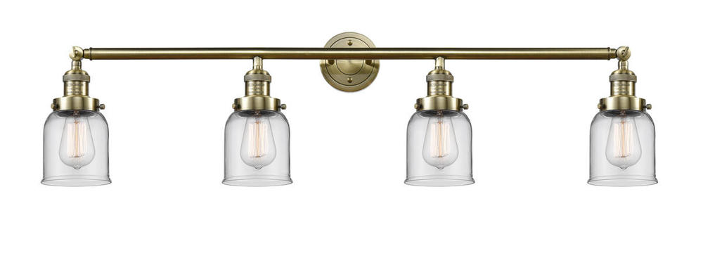 Bell - 4 Light - 42 inch - Antique Brass - Adjustable Bath Vanity Light