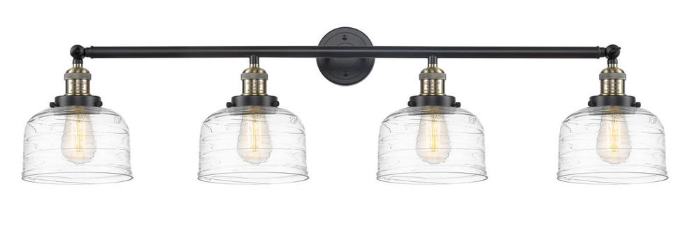Bell - 4 Light - 44 inch - Black Antique Brass - Adjustable Bath Vanity Light