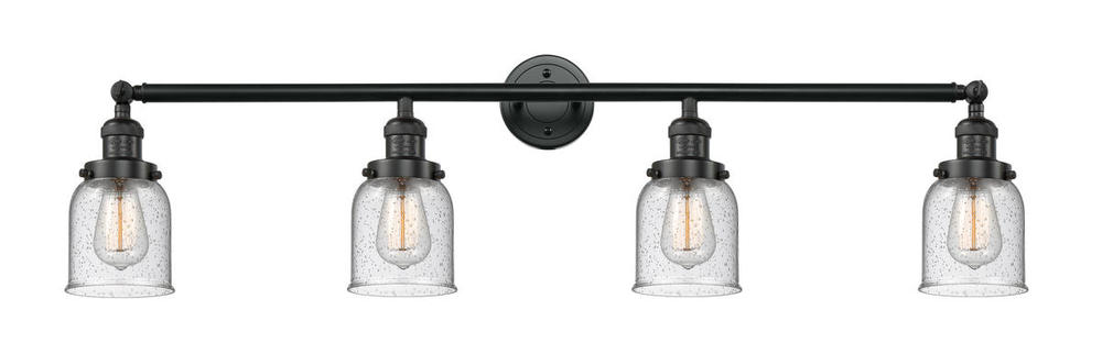 Bell - 4 Light - 42 inch - Matte Black - Adjustable Bath Vanity Light