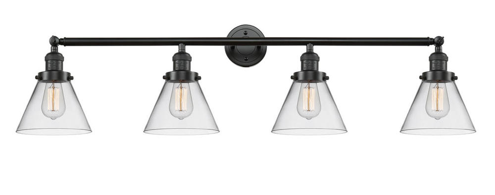 Cone - 4 Light - 44 inch - Oil Rubbed Bronze - Adjustable Bath Vanity Light