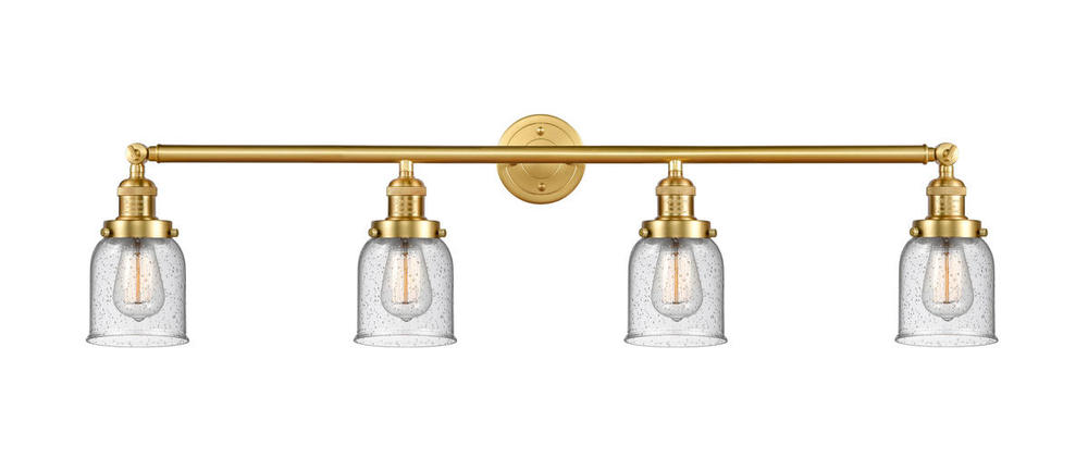 Bell - 4 Light - 42 inch - Satin Gold - Adjustable Bath Vanity Light