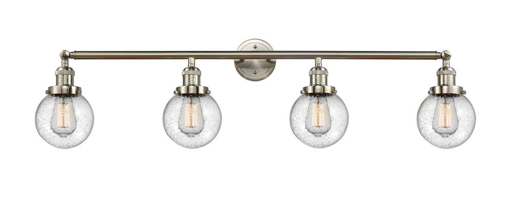 Beacon - 4 Light - 42 inch - Brushed Satin Nickel - Adjustable Bath Vanity Light