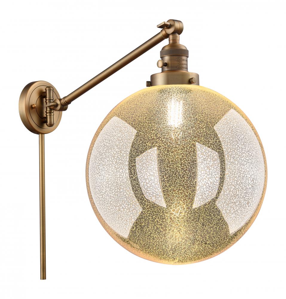 Beacon - 1 Light - 12 inch - Brushed Brass -Adjustable Swing Arm