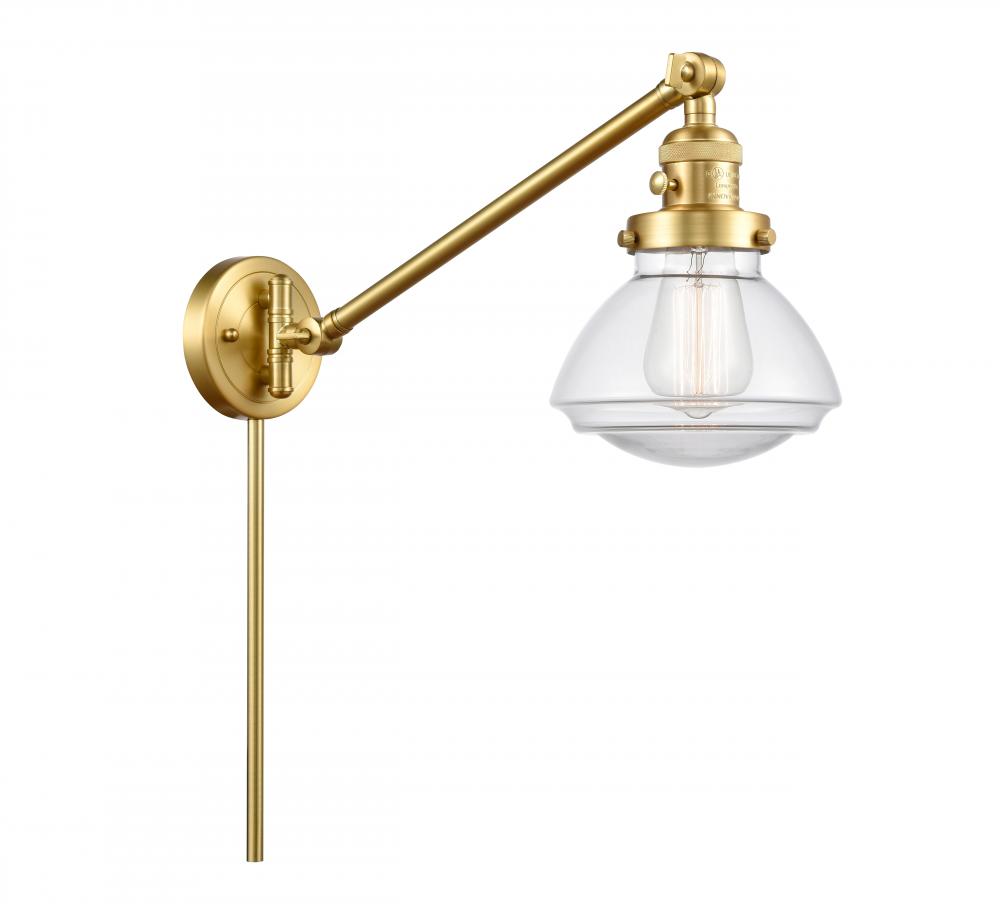 Olean - 1 Light - 9 inch - Satin Gold - Swing Arm