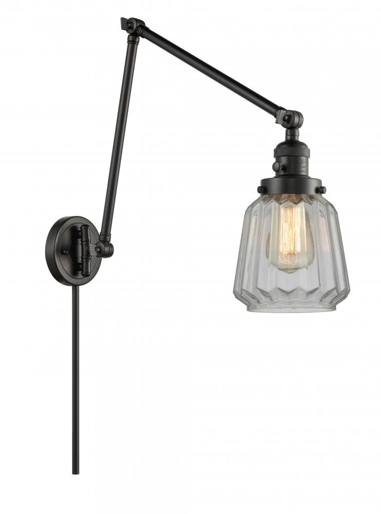 Chatham - 1 Light - 8 inch - Matte Black -Adjustable Swing Arm