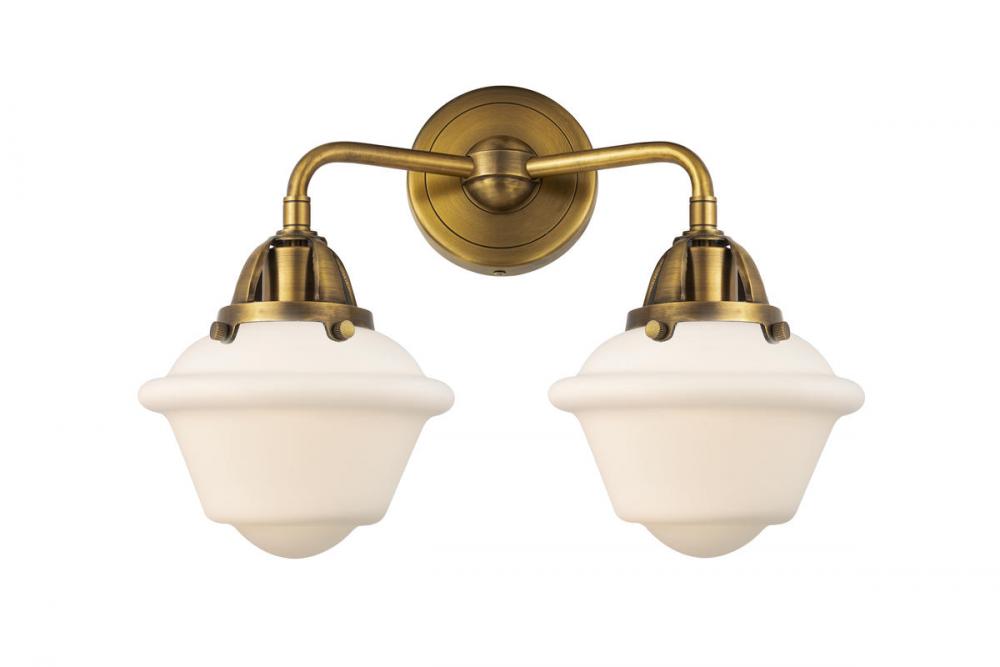 Oxford - 2 Light - 16 inch - Brushed Brass - Bath Vanity Light