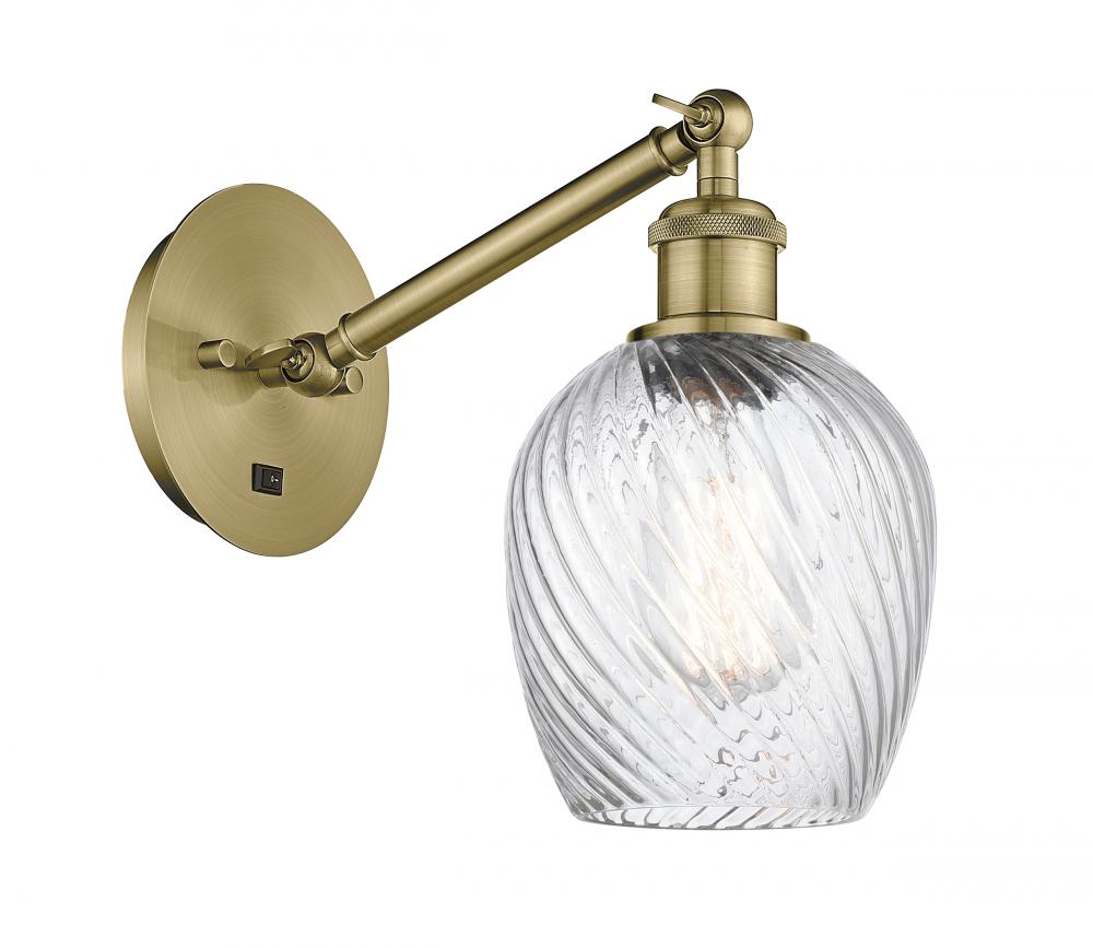 Salina - 1 Light - 6 inch - Antique Brass - Adjustable Sconce