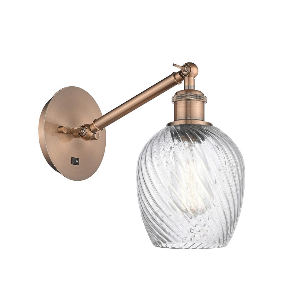 Salina - 1 Light - 6 inch - Antique Copper - Adjustable Sconce