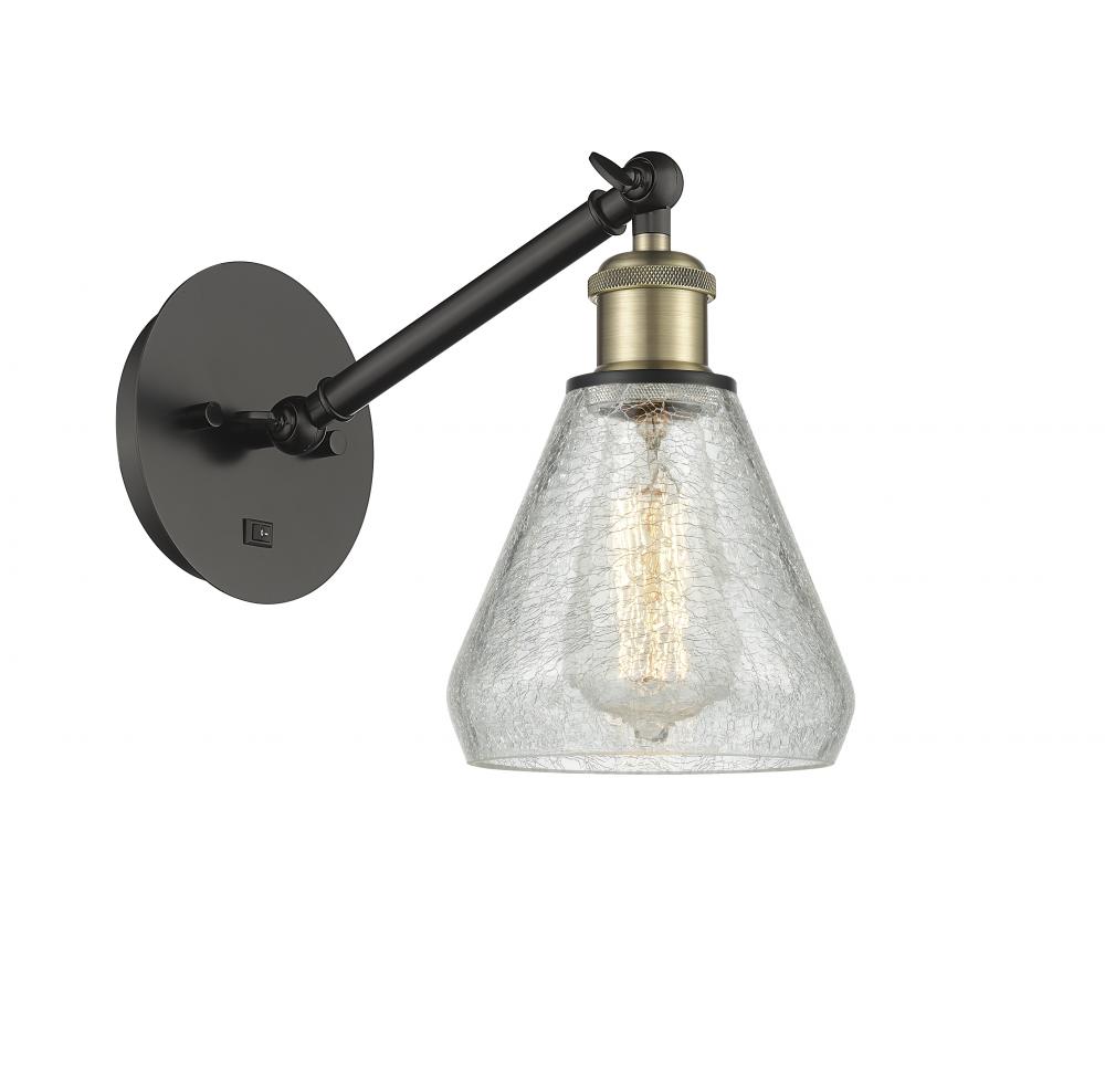 Conesus - 1 Light - 6 inch - Black Antique Brass - Adjustable Sconce
