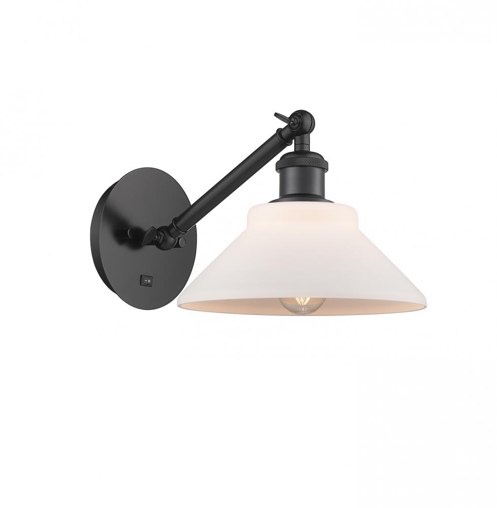 Orwell - 1 Light - 8 inch - Matte Black - Adjustable Sconce