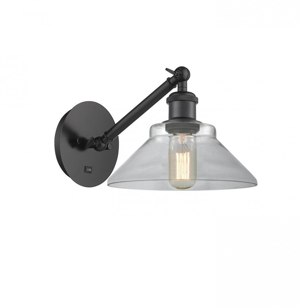 Orwell - 1 Light - 8 inch - Matte Black - Adjustable Sconce