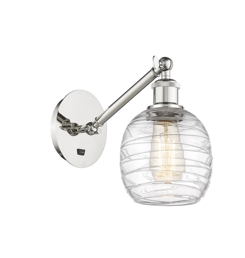 Belfast - 1 Light - 6 inch - Polished Nickel - Adjustable Sconce