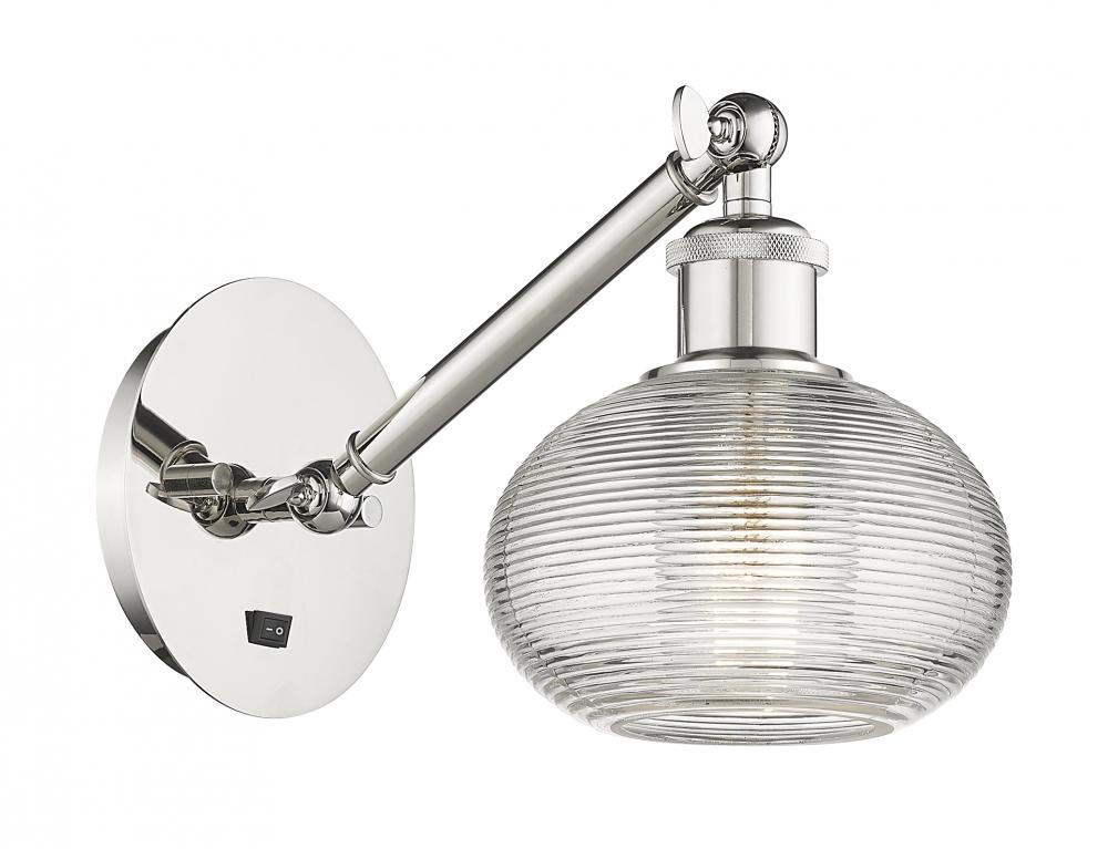 Ithaca - 1 Light - 6 inch - Polished Nickel - Adjustable Sconce