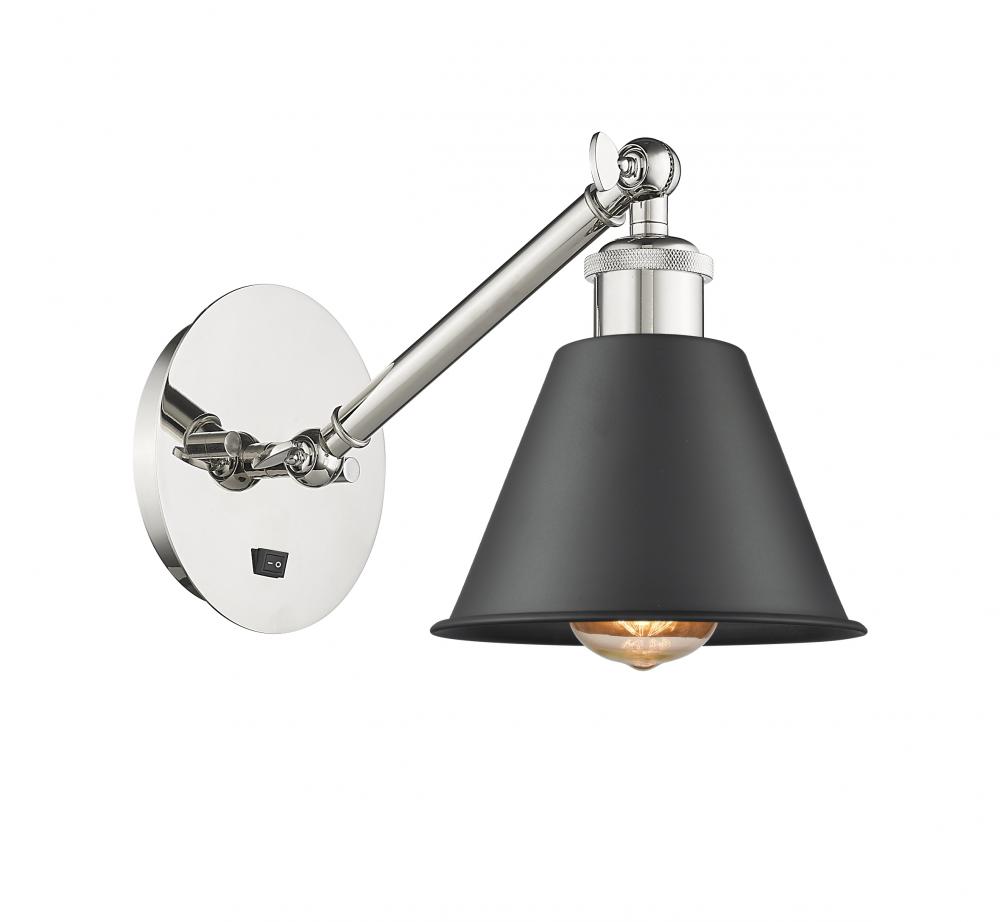 Smithfield - 1 Light - 7 inch - Polished Nickel - Adjustable Sconce