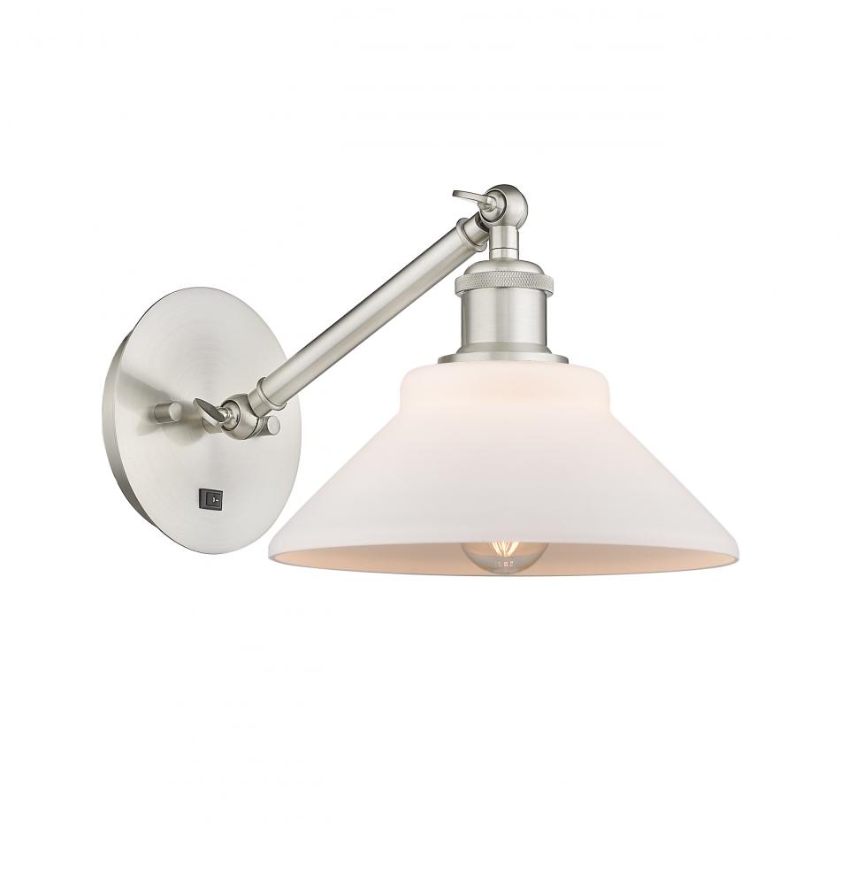 Orwell - 1 Light - 8 inch - Brushed Satin Nickel - Adjustable Sconce